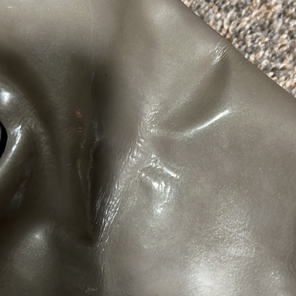 Womens Grey Metallic Coach Purse - Picture 4 of 11